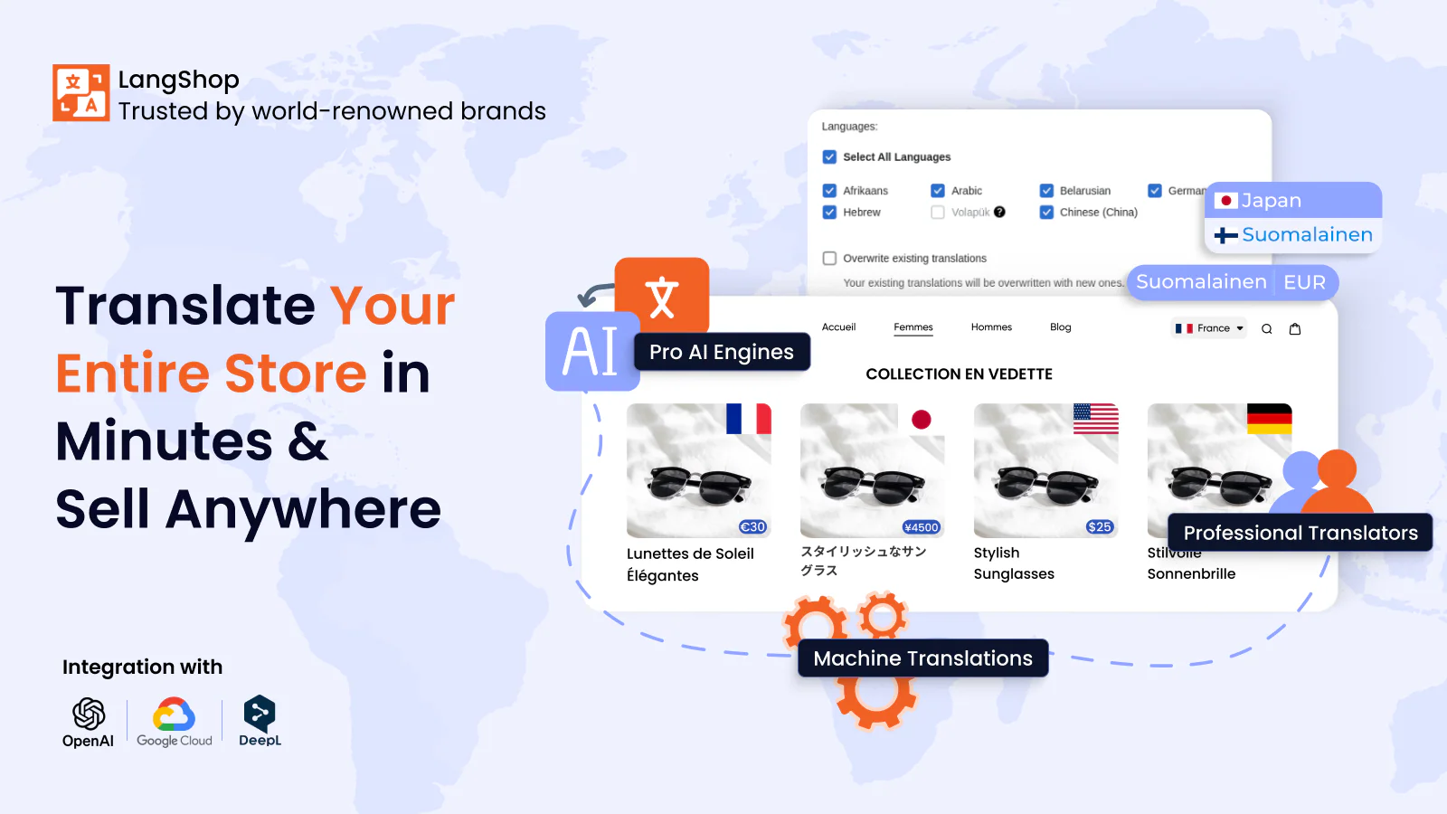 LangShop AI Language Translate