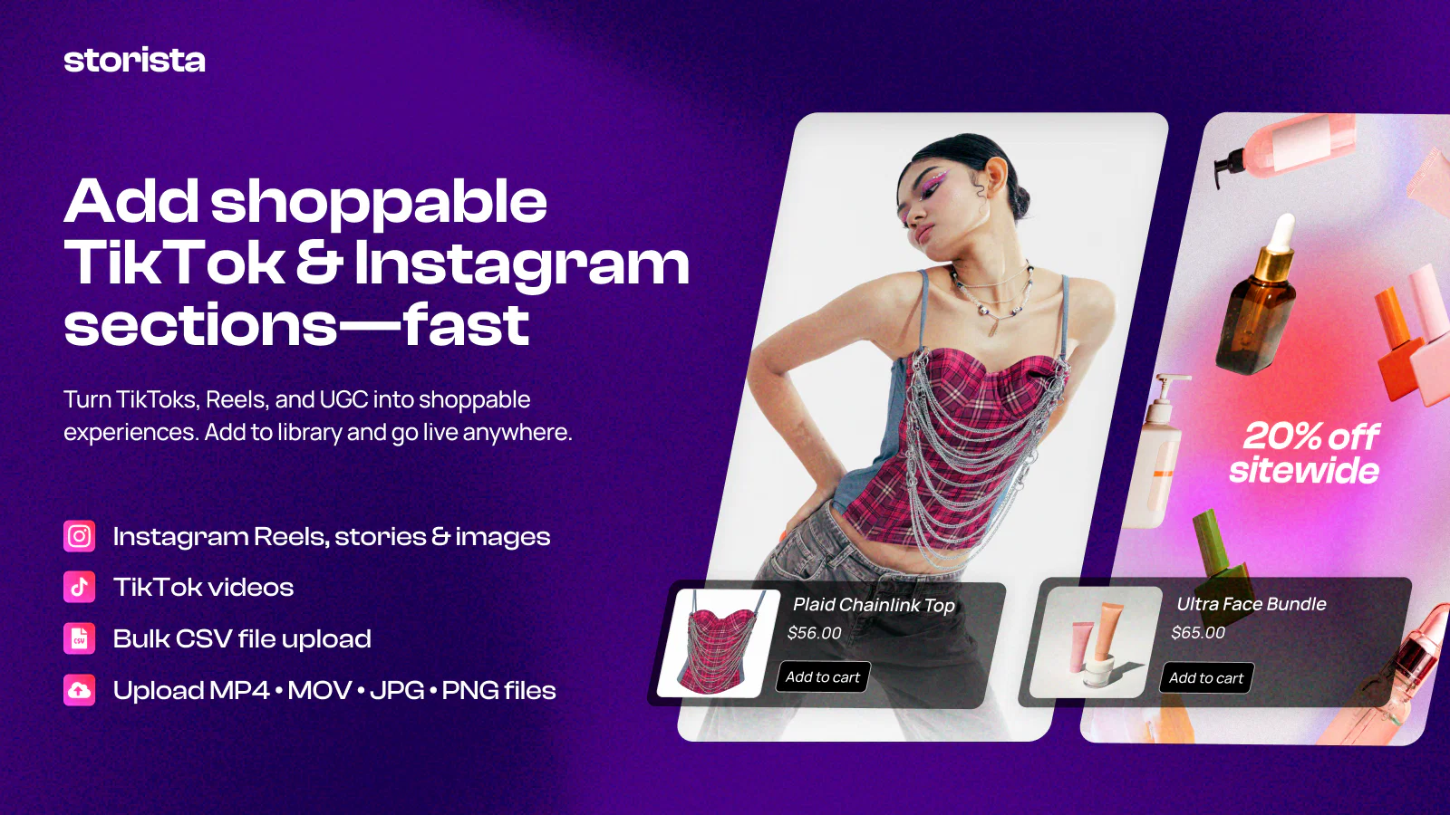 Storista Shoppable Videos UGC